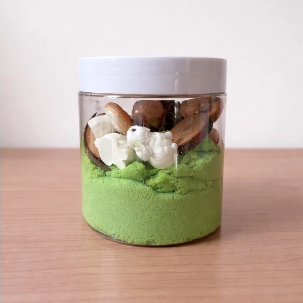 Rabbit Family Themed Kinetic Sand Jar